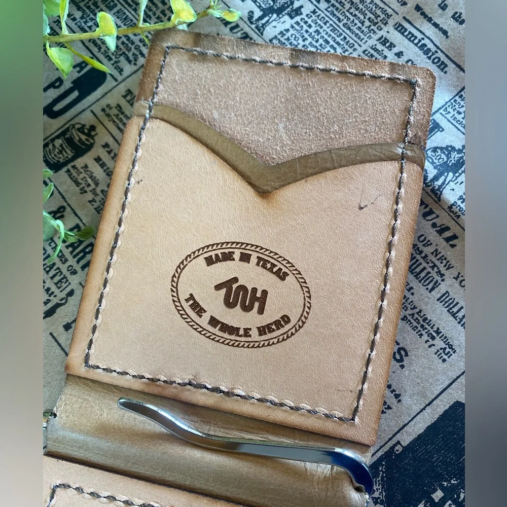 NWT The Whole Herd Fat Stacks Leather Hunting Turkey Wallet